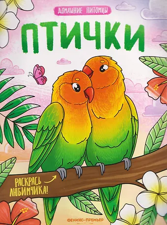 Птички: книжка-раскраска
